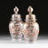 A MATCHED PAIR OF CHINESE IMARI PORCELAIN LIDDED JARS,