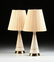 A PAIR OF VINTAGE MID CENTURY MODERN GILT AND WHITE - 2