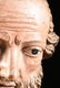 A CONTINENTAL BAROQUE REALISTICALLY PAINTED CARVED WOOD - 2