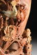 A LARGE CHINESE CHRYSANTHEMUM AND PHOENIX CARVED - 7
