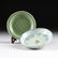 A CHINESE SMALL BARB RIMMED CELADON DISH, TOGETHER WITH