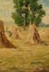 H. FROGUT (20th Century) A PAINTING, "Figure in Field - 7