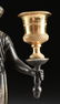 A PAIR OF LOUIS XVI STYLE GILT AND PATINATED BRONZE - 3