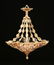 A CONTINENTAL ROCOCO REVIVAL STYLE GILT BRONZE AND