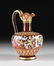A THREE PIECE BOHEMIAN PARCEL GILT AND POLYCHROME - 2