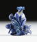 A GROUP OF FIVE CHINESE CARVED LAPIS SNUFF BOTTLES, - 5