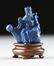 A GROUP OF FIVE CHINESE CARVED LAPIS SNUFF BOTTLES, - 8