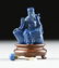 A GROUP OF FIVE CHINESE CARVED LAPIS SNUFF BOTTLES, - 9