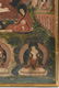 A TIBETAN POLYCHROME PAINTED AND FRAMED THANGKA, - 3
