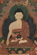 A TIBETAN POLYCHROME PAINTED AND FRAMED THANGKA, - 8