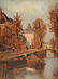 MAURICE LENOIR (French 1872-1931) A PAINTING, "Canal