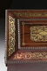 A REGENCY BRASS INLAID ROSEWOOD WORK BOX, EARLY 19TH - 10