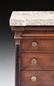A MINIATURE MARBLE TOPPED MAHOGANY TALL CHEST OF - 3
