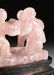 A VINTAGE CHINESE PINK QUARTZ CRYSTAL FIGURAL GROUP AND - 6