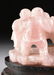 A VINTAGE CHINESE PINK QUARTZ CRYSTAL FIGURAL GROUP AND - 8