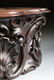 A ROCOCO REVIVAL STYLE CARVED WALNUT PEDESTAL BASE - 6