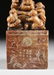 A CHINESE CARVED SOAPSTONE LAUGHING BUDDHA SEAL STAMP, - 4