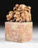 A CHINESE CARVED SOAPSTONE LAUGHING BUDDHA SEAL STAMP, - 6