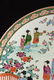 A LARGE JAPANESE POLYCHROME ENAMELED PORCELAIN CHARGER, - 2