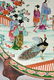 A LARGE JAPANESE POLYCHROME ENAMELED PORCELAIN CHARGER, - 4