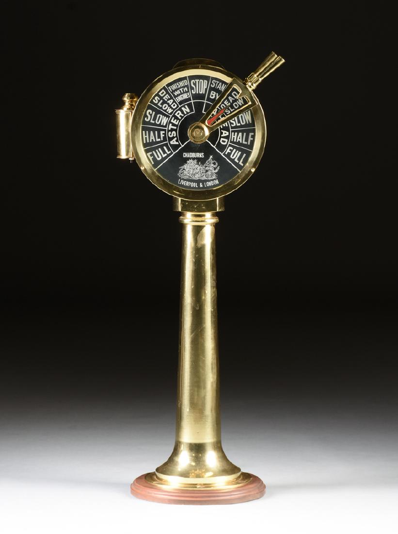 AN ENGLISH CHADBURNS LIVERPOOL & LONDON TALL BRASS (1 of 4)