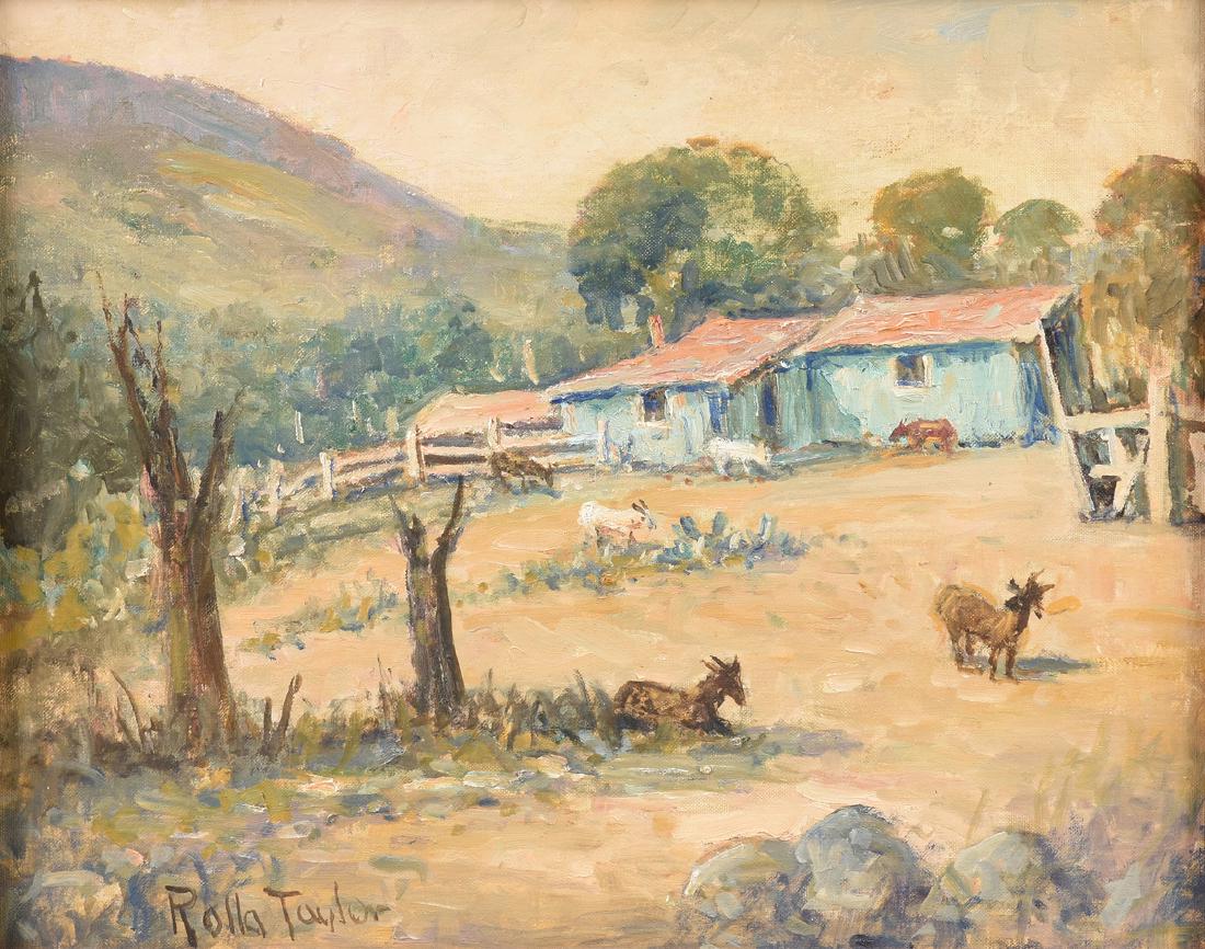 ROLLA TAYLOR (American/Texas 1872-1970) A PAINTING, (1 of 9)