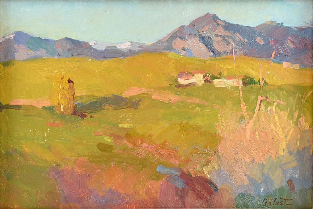 GALUST BERBERIAN (American b. 1955) A PAINTING, "Taos (1 of 10)