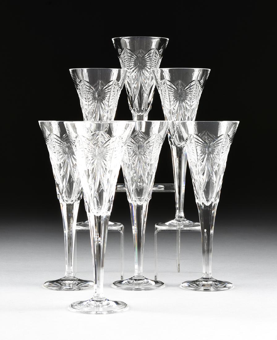 A SET OF SEVEN WATERFORD CRYSTAL MILLENNIUM "HAPPINESS" (1 of 3)