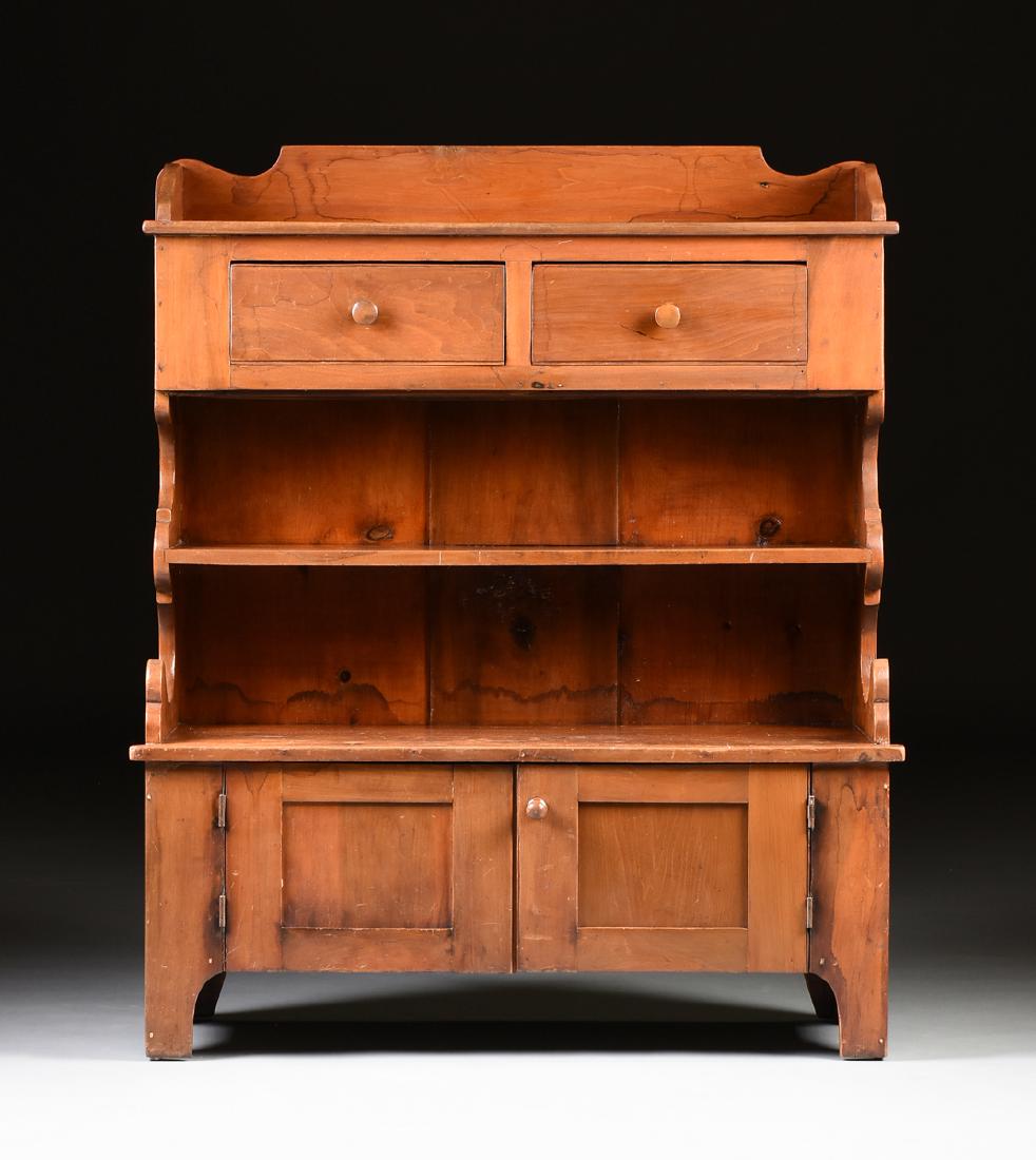 A PENNSYLVANIA CHERRY AND PINE SIDEBOARD/CABINET, CIRCA (1 of 11)