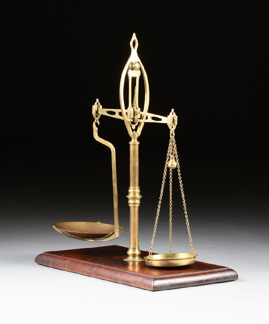 A REUBEN SUTCLIFFE EDWARDIAN BRASS AND MAHOGANY PATENT (1 of 10)