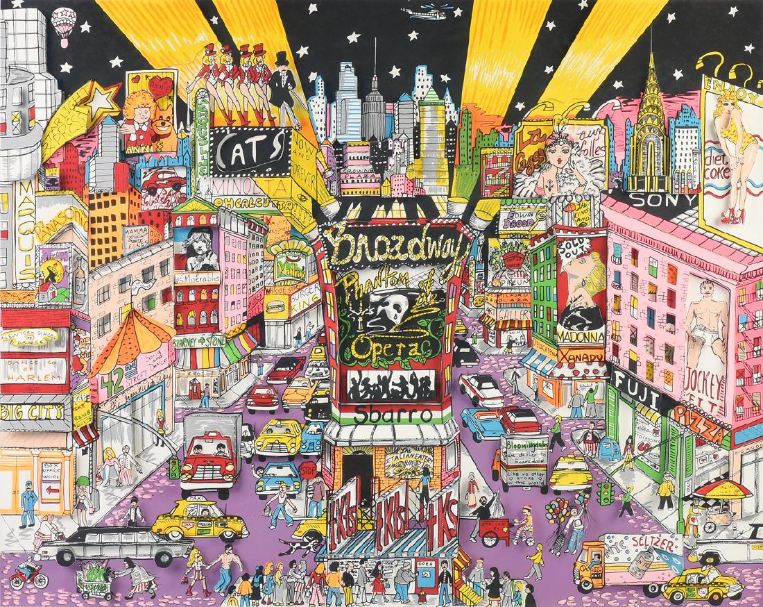 CHARLES FAZZINO (American b. 1955) A 3-D GRAPHIC IN (1 of 12)