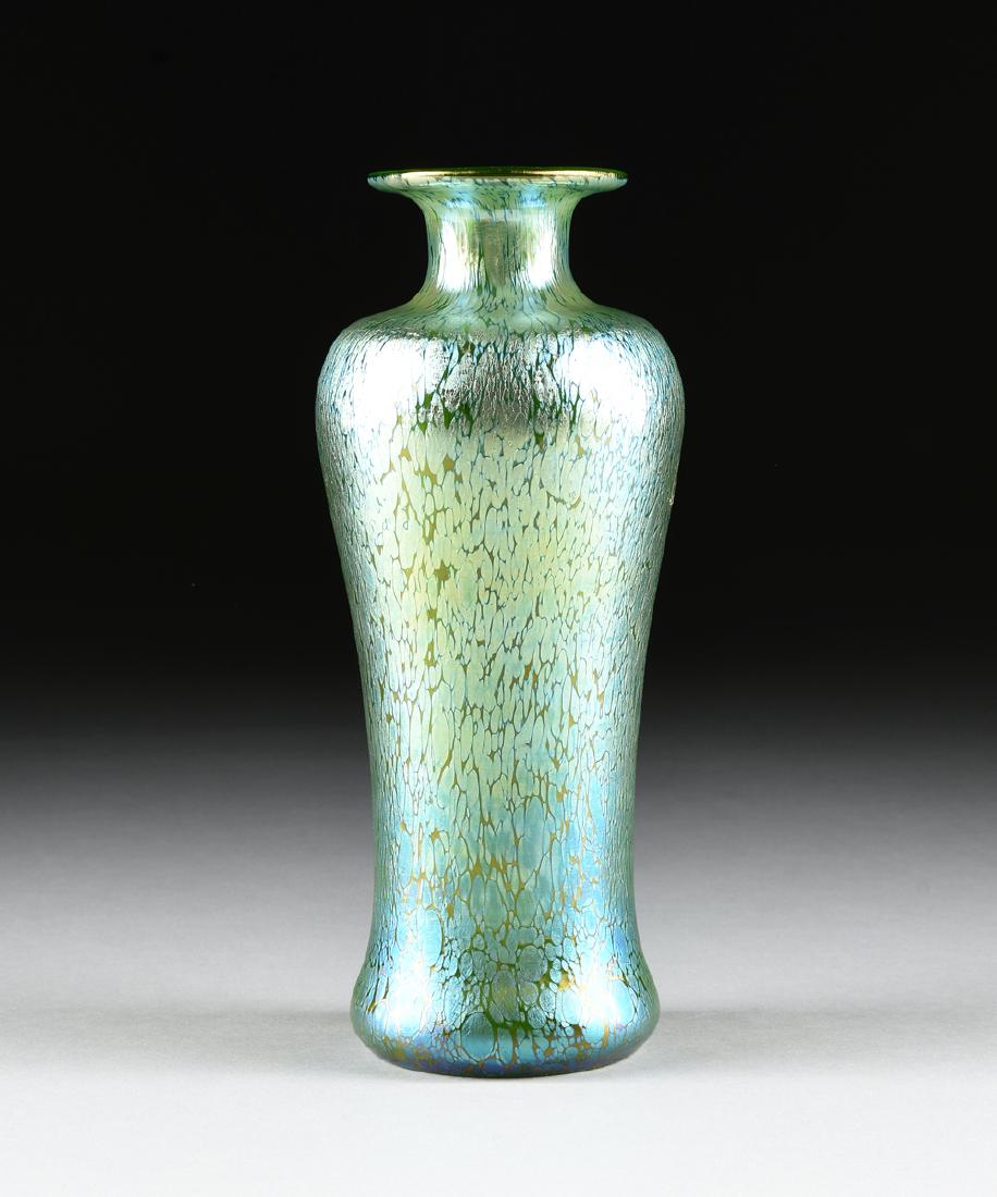 A JOHANN LOETZ WITWE "CRETE PAPILLON" ART GLASS VASE, (1 of 7)