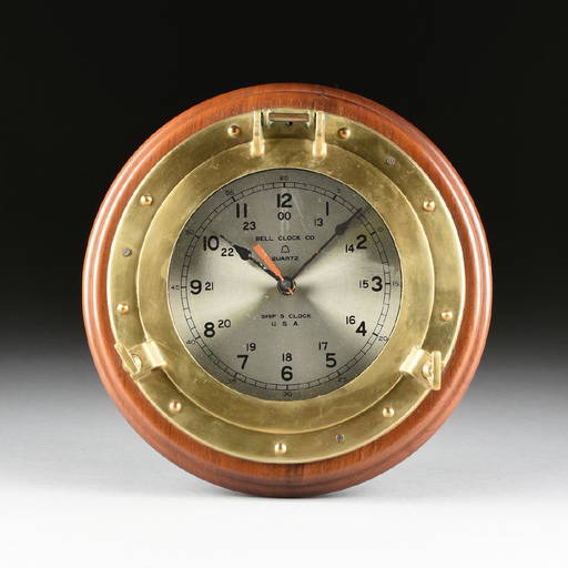 A BELL CLOCK CO. SHIP'S CLOCK, 20TH CENTURY, Feb 26, 2017 Simpson