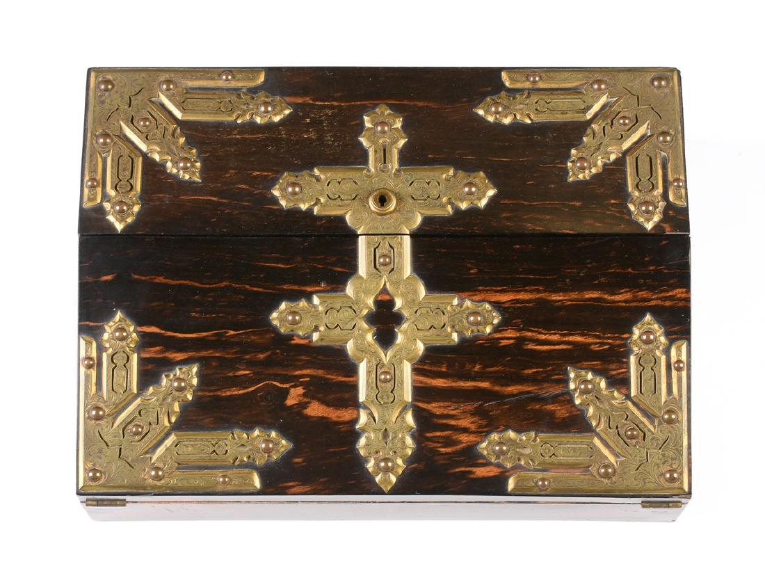 A VICTORIAN C. BETJEMANN & SONS BRASS AND NIELLO (1 of 7)