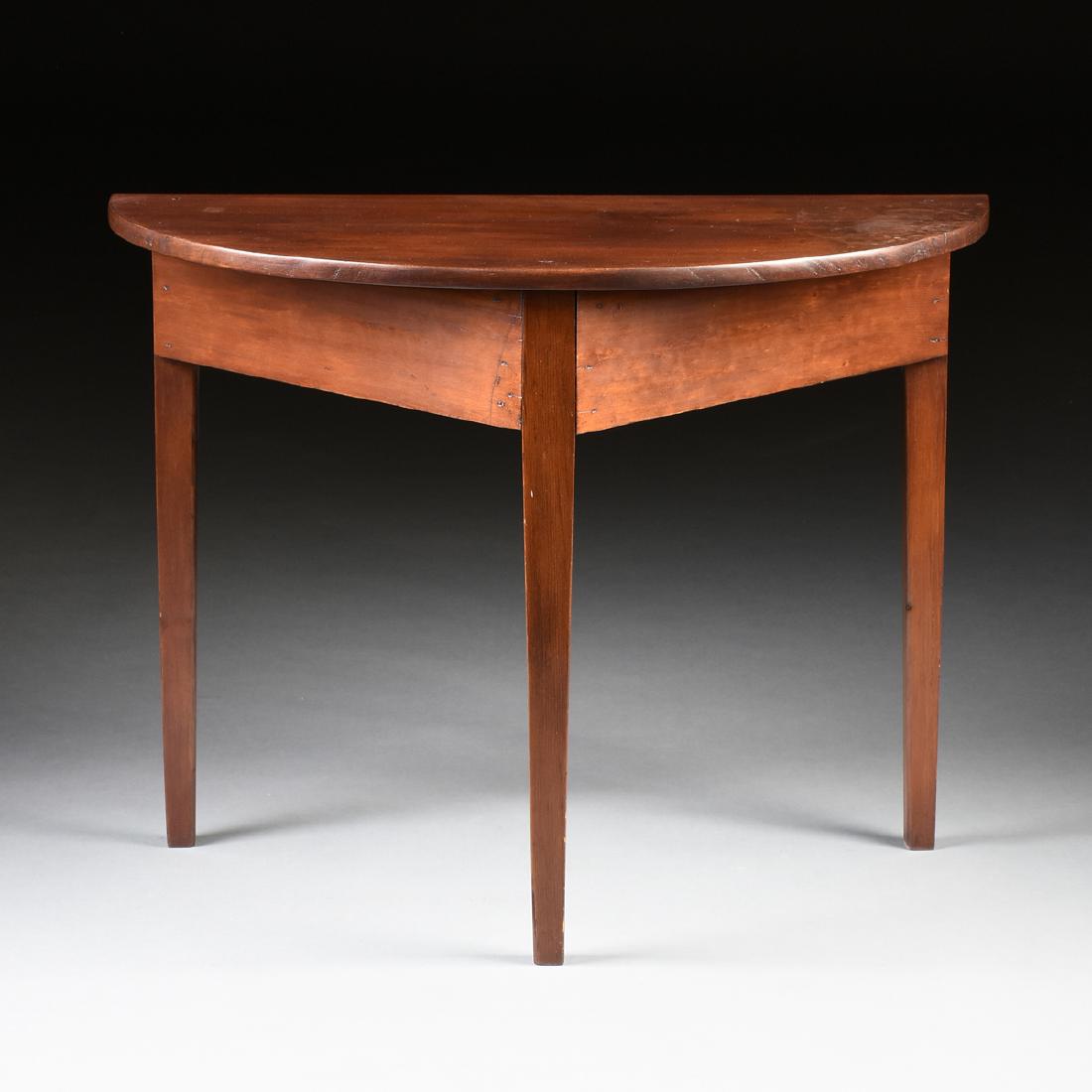 A FEDERAL STYLE CHERRY AND PINE CONSOLE TABLE, LATE 19 (1 of 6)