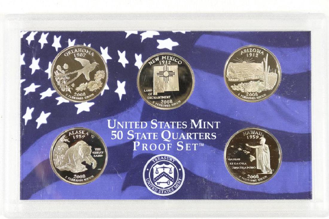 2008 US 50 STATE QUARTERS PROOF SET NO BOX (1 of 2)