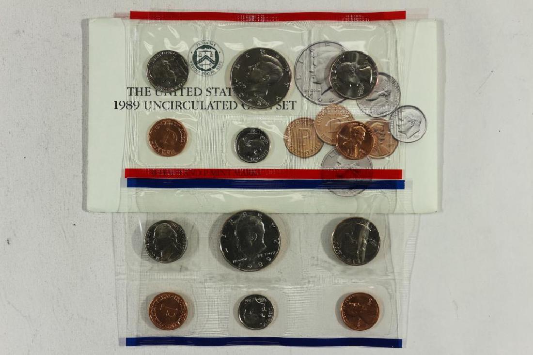 1989 US MINT SET (UNC) P/D (WITH ENVELOPE) (1 of 2)
