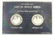 2 COINS MEN IN SPACE SERIES STERLING SILVER PROOF