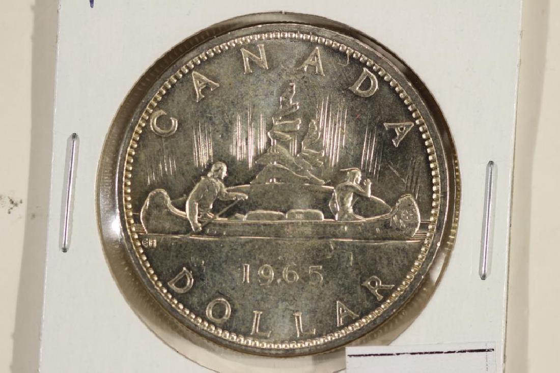 1965 CANADA SILVER DOLLAR UNC (1 of 2)