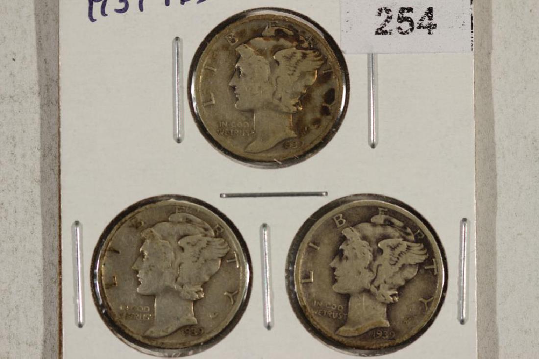 1939 P/D/S MERCURY DIMES (1 of 2)