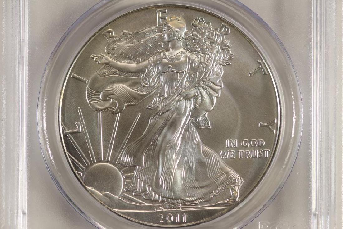 2011-W AMERICAN SILVER EAGLE PCGS MS70 1ST STRIKE (1 of 3)