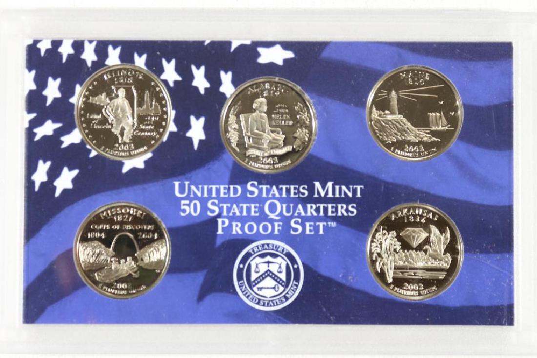 2003 US 50 STATE QUARTERS PROOF SET NO BOX (1 of 2)