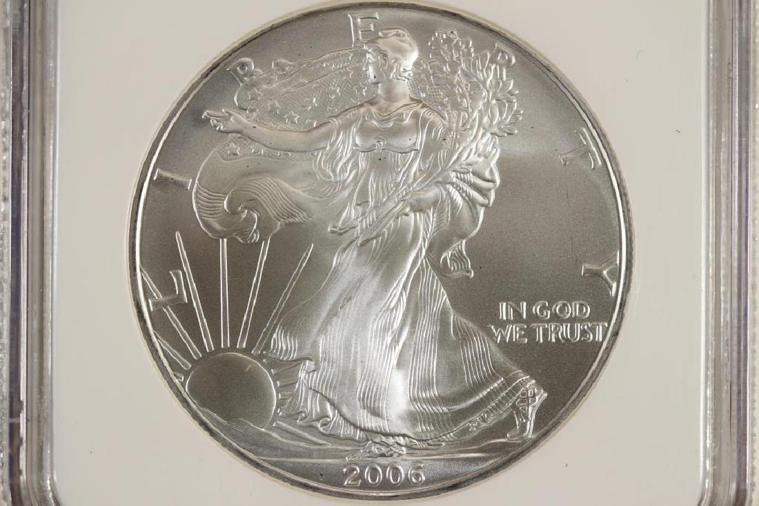 2006 AMERICAN SILVER EAGLE NGC MS69 1 OF 1ST (1 of 3)