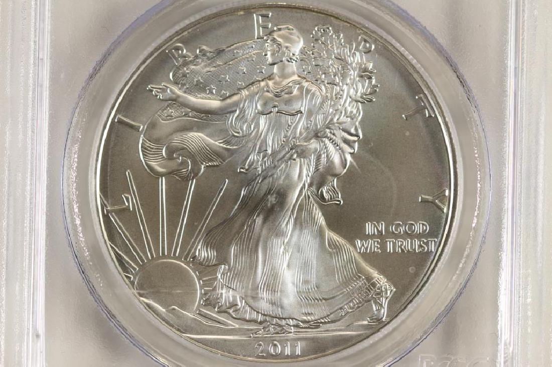 2011-W AMERICAN SILVER EAGLE PCGS MS70 (1 of 3)