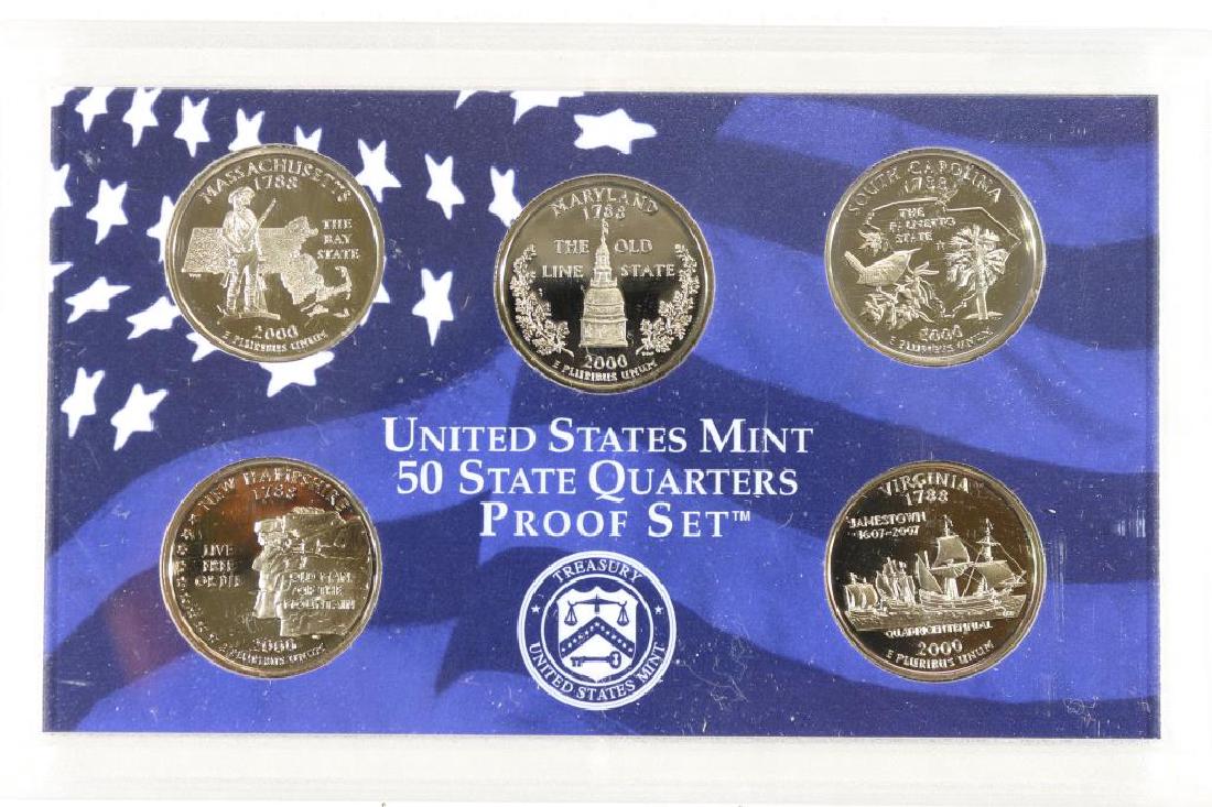 2000 US 50 STATE QUARTERS PROOF SET NO BOX (1 of 2)