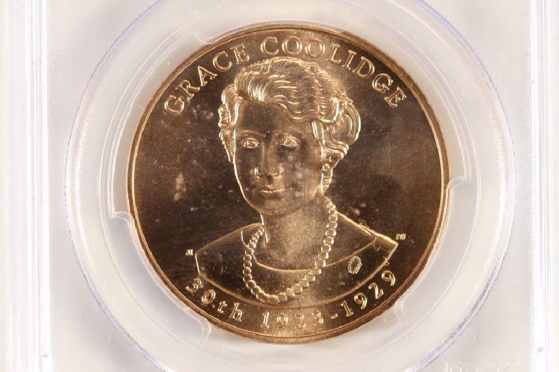 2014 GRACE COOLIDGE MEDAL PCGS MS68RD: You must call or email us with your credit card directly at 1-763-862-8302 or email at bidalotauction@aol.com. Thanks.