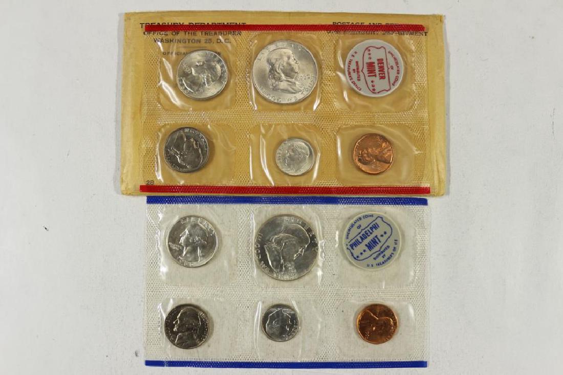 SILVER 1960 US MINT SET (UNC) P/D (WITH ENVELOPE) (1 of 2)