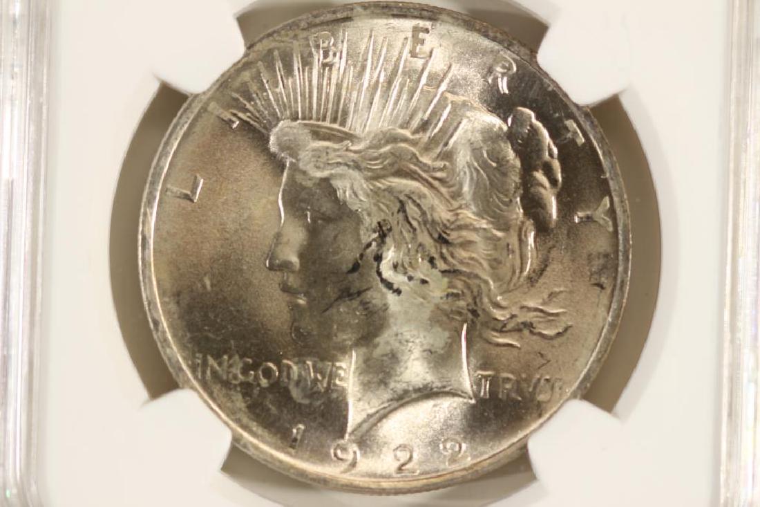 1922 PEACE SILVER DOLLAR NGC MS64 (1 of 3)