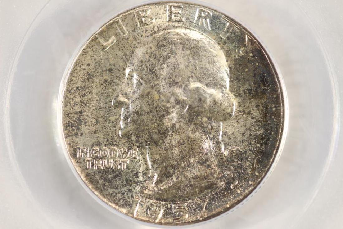 1957 WASHINGTON SILVER QUARTER PCGS MS65 (1 of 3)