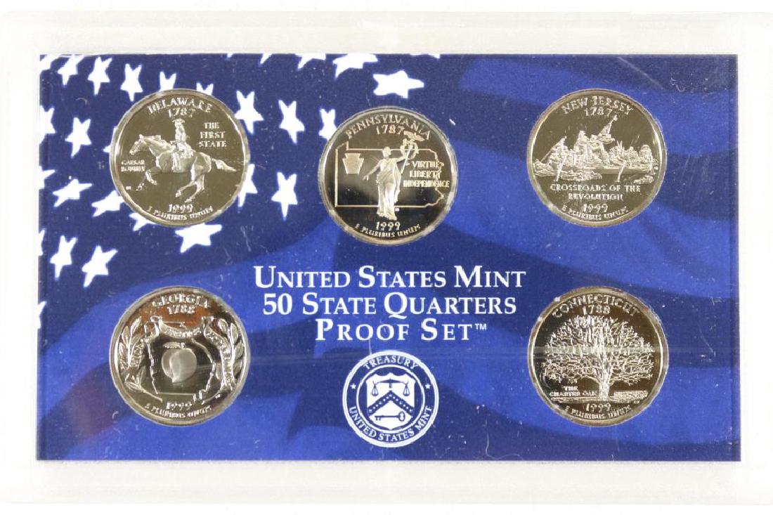 1999 US 50 STATE QUARTERS PROOF SET NO BOX (1 of 2)